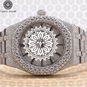 Reloj de Lujo para Hombre con Caja de Acero Inoxidable, Movimiento Mecánico Analógico, Fecha Automática, Resistente al Agua 10 Bar, Detalles de Diamantes - Product Image 6