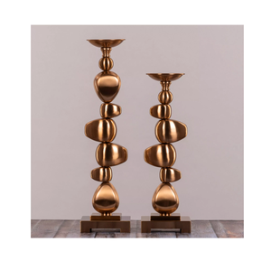 Finely crafted candle <b>stand</b> made from metal with lasting durability smooth surface and dependable support for daily decor - Product Image 5