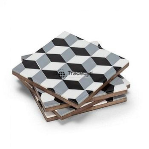 Posavasos Artesanal con Incrustaciones de Hueso, Elegante Adorno para Mesa de Bebidas por Tradebyd - Product Image 5