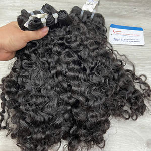 Extensions de cheveux humains bruts vietnamiens doublement étirés, bouclés birmanes, en mèches, non traités - Product Image 3