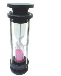 Horloge sablier en bois noir, minuterie de sable automatique, pour Table de cuisine, gestion de l'heure nautique, articles de bureau - Product Image 1