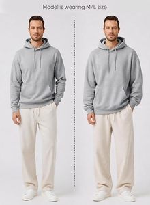 Nuevas Sudaderas con Capucha para Hombre, de Invierno, Manga Corta, Impresión Digital, Forro Polar, Impermeables, de Secado Rápido, Deportivas, Casuales, de Color Sólido - Product Image 5