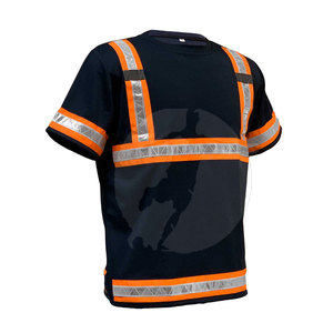 Modern Comfortable Workwear Reflective Details Lightweight Material Custom Colour Polyester Visible <b>T</b> <b>Shirt</b> Factory Safety <b>Shirt</b> - Product Image 3