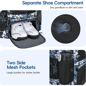 Bolsa de Béisbol OEM para Jóvenes y Adultos, Mochila de Softbol de 40L de Gran Capacidad, con Compartimento para Zapatos y Soporte Oculto para Casco - Product Image 3