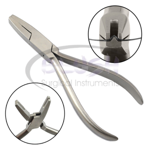 Orthodontic Dental <b>Pliers</b> for NiTi Stainless Steel Round Archwires Stop V-Bend Manual Metal Material By Blush Surgical - Product Image 1