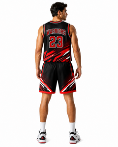 Elegante Conjunto de Baloncesto con Elementos Gráficos Atrevidos, Material Transpirable y Costuras Resistentes para Profesionales y Jugadores - Product Image 4