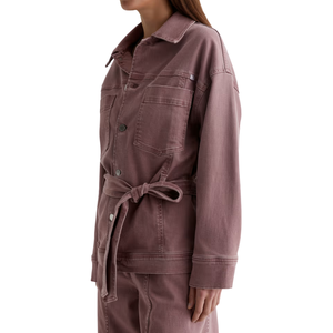 Women's Workwear <b>Denim</b> Cropped Jacket Industrial Style ELEGANT Washed Autumn Winter Pocket <b>Coat</b> Wholesale OEM ODM Manufacturing - Product Image 3