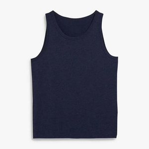 Chaleco Deportivo Personalizado con Logotipo para Hombre, Cuello Redondo, Tejido de Punto, Nuevo Estilo, Secado Rápido, 100% Algodón Puro, Ropa Deportiva y Activa - Product Image 1