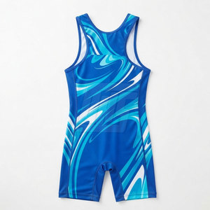 Comfortable Fit Wrestling <b>Singlets</b> <b>For</b> <b>Men</b> Training Practice Gym Workout And Professional Competition Matches - Product Image 2