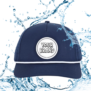 Gorras de Béisbol con Parches de PVC Personalizados, Fabricadas en Vietnam, Tela Impermeable, Visera Curva, Gorra de Golf con Cuerda Multicolor - Product Image 1