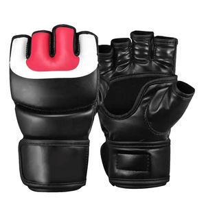 Gants de boxe et de sparring en cuir PU Ghazi Leather Industries, respirants, coupe-vent, protection UV, demi-doigts, arts martiaux - Product Image 1