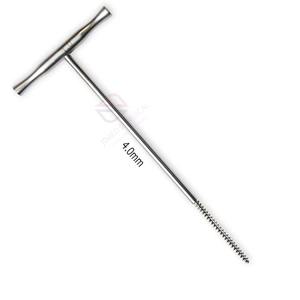 เครื่องเจาะกระดูกแบบออร์โธปดิกส์พร้อมด้ามจับรูปตัว T |   เครื่องมือเจาะกระดูกเหล็กกล้าสำหรับการผ่าตัดมนุษย์และสัตว์ - Product Image 6