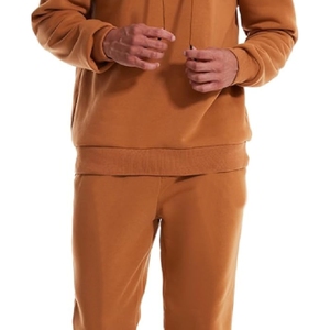 High Quality Sweatpants and Hoodie Set Men Custom Heavyweight Cotton Pullover Hoodie <b>tracksuit</b> for man - Product Image 6
