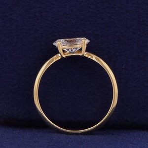 Anillo de Compromiso de Lujo con Diamante Ovalado de 1.3 CT Cultivado en Laboratorio, Certificado IGI, para Mujer, Montura East West, Oro Amarillo de 10k, 14k, 18k - Product Image 6