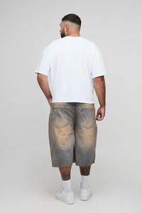 men oversized boxy fit shirt drop shoulder loose fit heavy cotton streetwear <b>tshirt</b> bulk order wholesale supplier manufacturer - Product Image 2