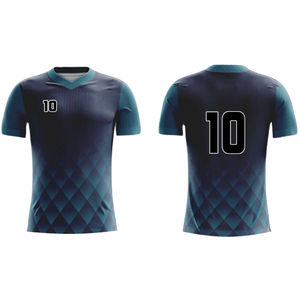 Último Diseño, Jersey de Fútbol Corto de Verano Unisex para Adultos, Impresión Digital Personalizada, 100% Transpirable, de Secado Rápido y Material Ecológico - Product Image 1