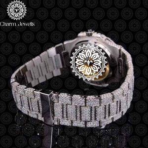 Reloj Charm_Jewells de Lujo en Acero Inoxidable, Esfera Redonda de 40 mm, Cristal de Zafiro, Cuarzo Analógico, Diseño Unisex de Moda - Product Image 3