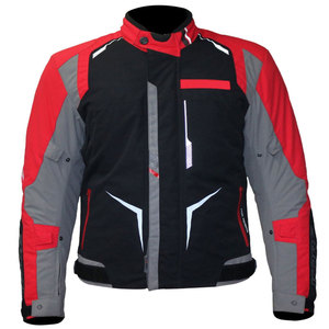 Men's Full Sleeve Color Blocked <b>Motorcycle</b> <b>Jacket</b> Windproof All Seasons Racing Wear Black Red Gray - Product Image 1