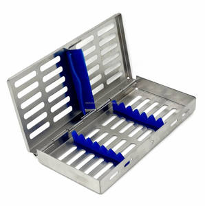 กล่องใส่ถาดฆ่าเชื้อทางทันตกรรม สแตนเลส ใช้งานด้วยมือ สำหรับเครื่องมือ 7 ชิ้น ได้รับมาตรฐาน CE ISO OEM สำหรับใช้ในโรงพยาบาล โดย Medivolve - Product Image 1