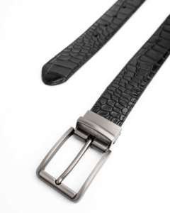 Cinturón de Cuero Genuino de Vaca con Diseño de Cocodrilo, Personalizable con Logotipo, de Acero Inoxidable, para Hombre, Superventas - Product Image 2