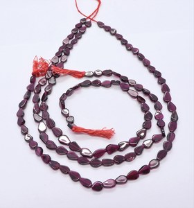 Natural Rhodolite <b>Garnet</b> Smooth Pear Shape Beads 5x8MM Red Rhodolite <b>Garnet</b> Gemstone Beads 14 Inch Fancy Pear Shape Jewelry - Product Image 3