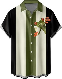 Nueva Camiseta Hawaiana para Hombre Cosida, con Logotipo/Colores Personalizados, Antiarrugas, Transpirable, Ecológica, de Primera Calidad - Product Image 1
