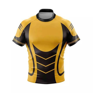 Tenue de rugby OEM grande taille en polyester doux, ensemble complet personnalisé pour équipe, kit de rugby professionnel, protection UV, évacuation de l'humidité - Product Image 5