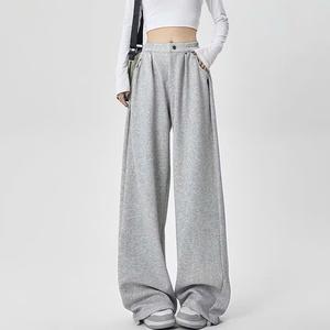 Pantalones Deportivos Haody para Hombre, Estilo Hip Hop, Pierna Ancha, Felpa Gruesa, Mezcla de Poliéster y Algodón, Impermeables, Transpirables, Ecológicos, con Cordón Ajustable - Product Image 6