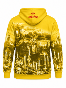 Sudadera con Capucha Amarilla de Terror para Fiesta de Halloween, Sudadera con Capucha Personalizada con Gráficos, Fabricante Mayorista, Logotipo de Marca Personalizado - Product Image 4
