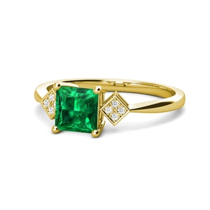 Joyas de plata <span class=keywords><strong>2022</strong></span> para mujer, anillos de compromiso de Esmeralda verde de 925 quilates con corte de cojín, joyería <span class=keywords><strong>Destiny</strong></span>, 1,25 - Product Image 4