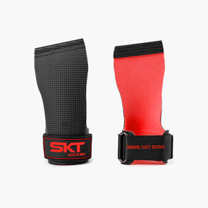 Custom <b>Crossfit</b> Gymnastics <b>Hand</b> <b>Grips</b> Pull Palm Protector No-Hole Anti-Slip Rubber Fingerless Finger Protector No-Chalk Gym Bars - Product Image 4