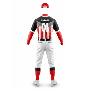 <b>Baseball</b> Jersey Uniform Pant <b>Set</b> Custom Fully Sublimated Lining Design Solid Color Button Up Jersey with Pockets Pants Uniform - Product Image 3