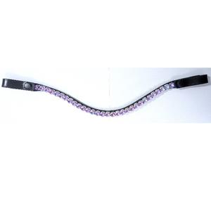 อุปกรณ์ตกแต่งอานม้า EQUINE SADDLE WORLD สายคาดหน้าผากม้าแบบคริสตัล Rivoli ขนาด 10 มม. พร้อมห่วงเกี่ยวแบบปลดเร็ว สายรัดหนังประดับคริสตัล สำหรับอุปกรณ์ขี่ม้าแบบสั่งทำพิเศษ - Product Image 1