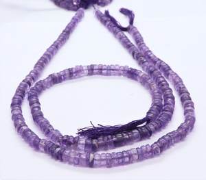 Cuentas facetadas de amatista africana natural de 5-6 mm, cuentas facetadas de amatista púrpura para la fabricación de joyería, suministros al por mayor. - Product Image 4