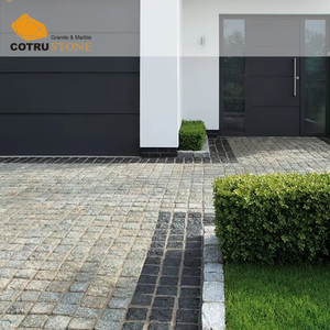 <span class=keywords><strong>Pavés</strong></span> de granit gris flammé <span class=keywords><strong>en</strong></span> pierre naturelle pour allées paysagères - Product Image 2