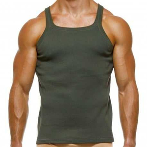 Débardeur Homme en Coton Style Hip-Hop Respirant pour Fitness, Couleur Unie, Grande Taille, Broderie Tricotée – Prix Usine 2022 - Product Image 1