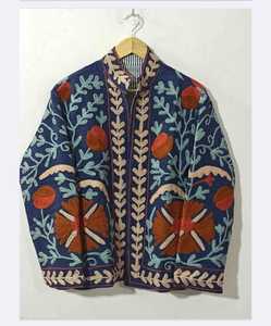Chaqueta de Algodón con Bordado Suzani, Hecha a Mano, Estilo Floral Boho Vintage, Moda Femenina, Proveedor Mayorista de Boutique, Calidad de Exportación - Product Image 3