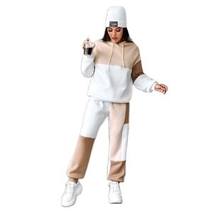 Chándal de lana de algodón personalizado OEM para mujer, Jersey, chándal con color personalizado e impresión personalizada, conjuntos de chándal para mujer - Product Image 1