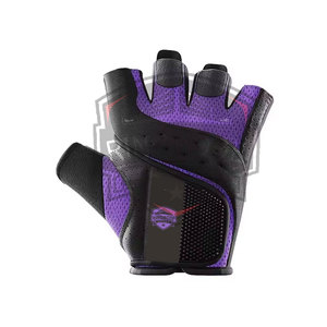 Wholesale Price Half Finger Leather Gym <b>Weight</b> Lifting Workout <b>Gloves</b> with Customized Logo - Product Image 6