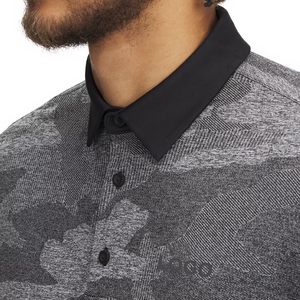 Polo pour homme en jacquard camouflage tendance, léger et respirant, personnalisable pour le golf, avec logo brodé OEM disponible - Product Image 4