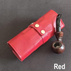 Estuche enrollable de cuero genuino para pipas, bolsa de tabaco vintage, estuche de viaje para pipas, accesorios para fumar - Product Image 1
