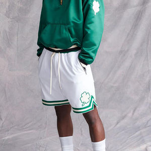 Pantalones Cortos Deportivos de Malla Transpirable de Secado Rápido para Hombre, de Algodón y Poliéster, con Cintura Alta, Logotipo Personalizado por Sublimación - Product Image 2