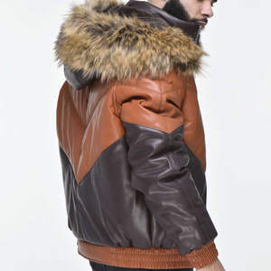 Winter <b>Jacket</b> New Leather <b>Jacket</b> for <b>Men's</b> 2026 Wholesale Fashion <b>Men</b> OEM Service Outdoor Fashion Factory Winter Leather <b>Jackets</b> - Product Image 3