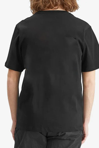 Camiseta de algodón para hombre, de color sólido, informal, con cuello redondo, básica, 100% algodón, de corte holgado y estampada. - Product Image 3