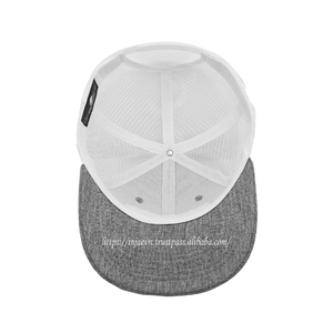 Casquette Trucker 6 Panneaux en Cuir Lavé Personnalisé avec Logo, Dos en Maille, Style Vintage, Fabriquée au Vietnam - Product Image 4