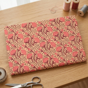 Wholesale LEGACY <b>FABRICS</b> Sanganer Water Resistant <b>Medium</b> Weight Plain Knitted Cotton <b>Fabric</b> Floral Home Textile Bag Cover - Product Image 2