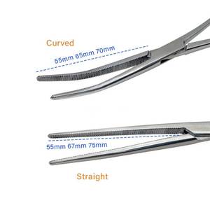 Orthopedic Locking Forceps Hemostatic Surgical Clamp Curved Straight Tip Reusable High Quality Steel Surgical Instruments - Product Image 2