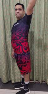 Chemise manches courtes pour hommes Jiu Jitsu Rash Guard Sublimation imprimée Quick Dry Compression Gym Clothing BJJ MMA Short" - Product Image 5