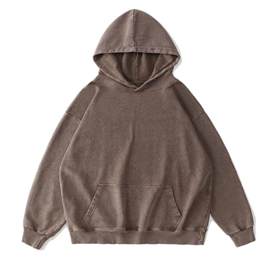 Wholesale Hot Selling DTG Printed Zippup Oversized Autumn Windproof 100% Polyester 350g Front Logo Streetwear Vintage Zip Hoodie - Product Image 3