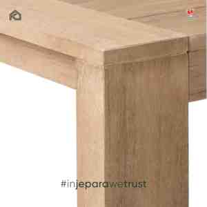 Table à manger d'extérieur en teck massif moderne, faite à la main, minimaliste, pour jardin, terrasse, restaurant, hôtel, villa, meubles sur mesure KLOPS - Product Image 6